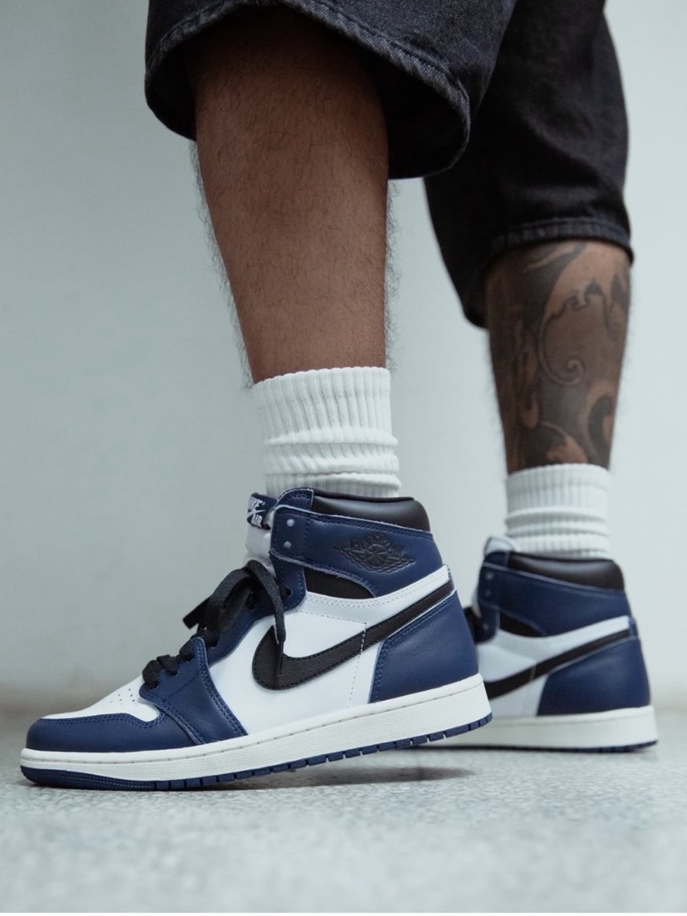 🆕 Nike Air Jordan 1 High OG Navy Black Off White new in box size 7.5 Men